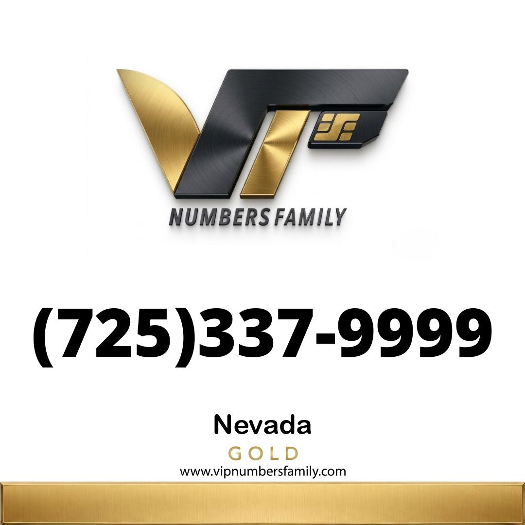 Gold VIP Number (725) 337-9999