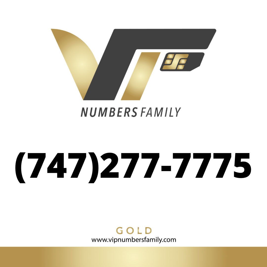 Gold VIP Number (747) 277-7775