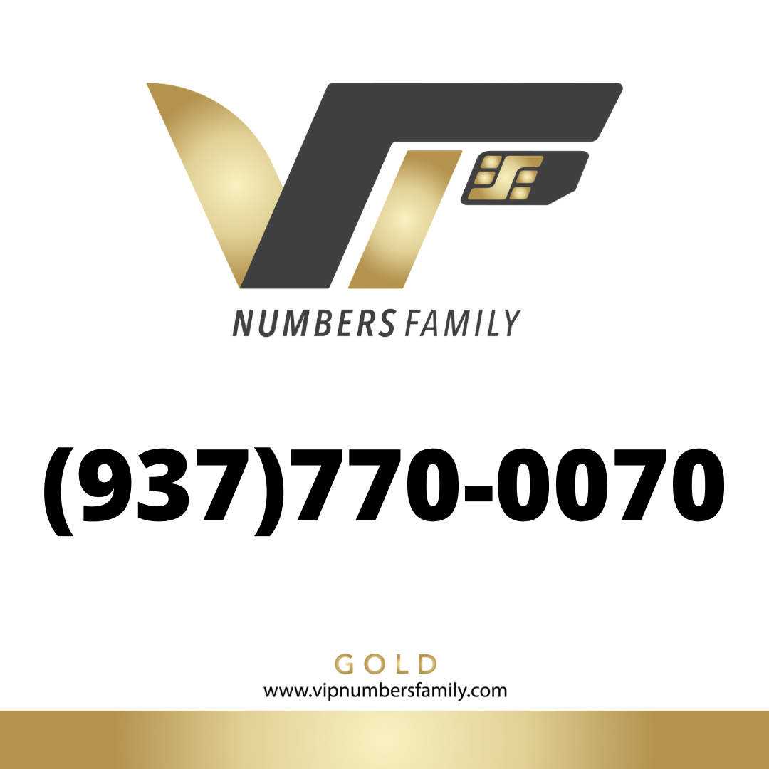 Gold VIP Number (937) 770-0070