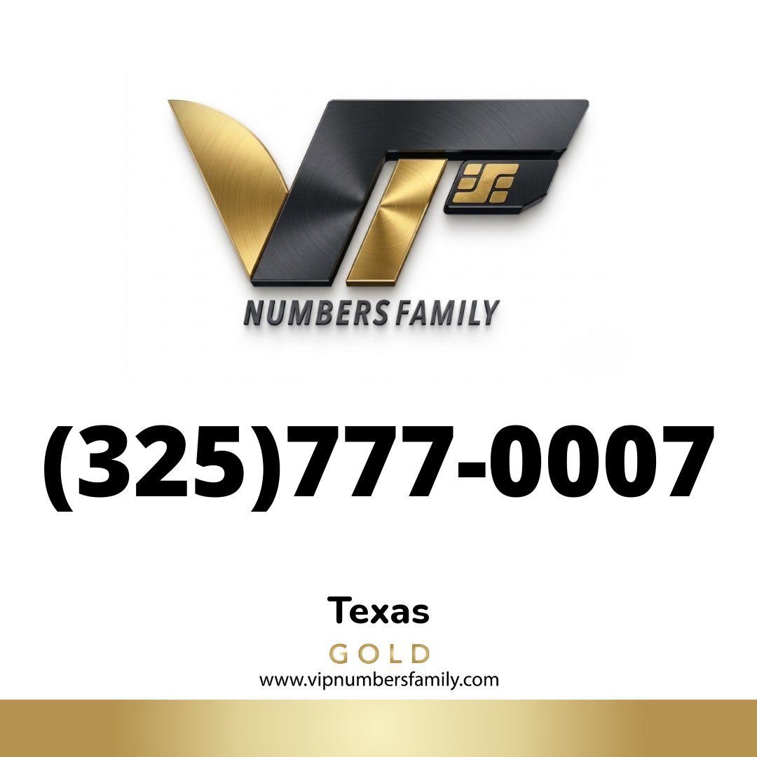 Gold VIP Number (325) 777-0007