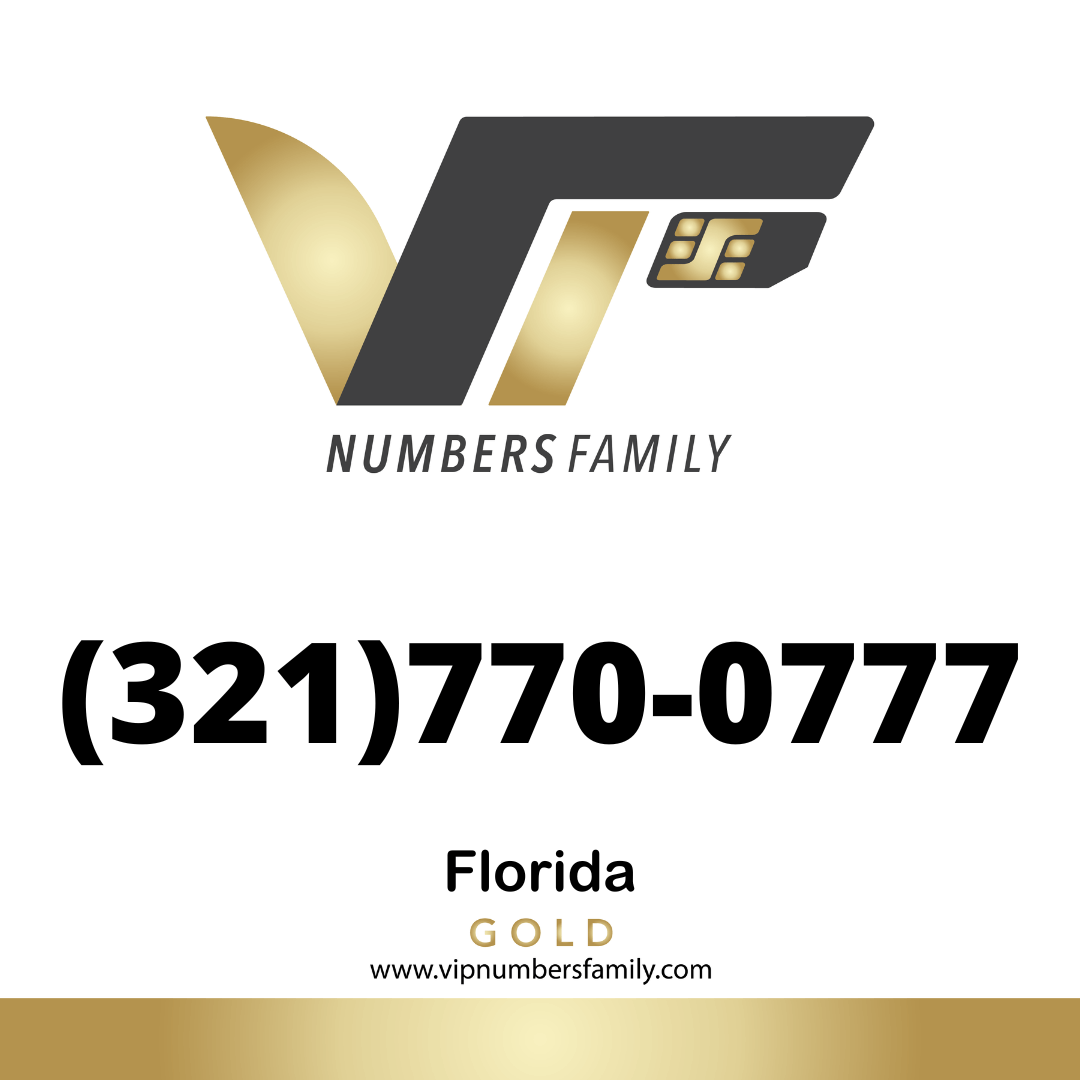 Gold VIP Number (321) 770-0777