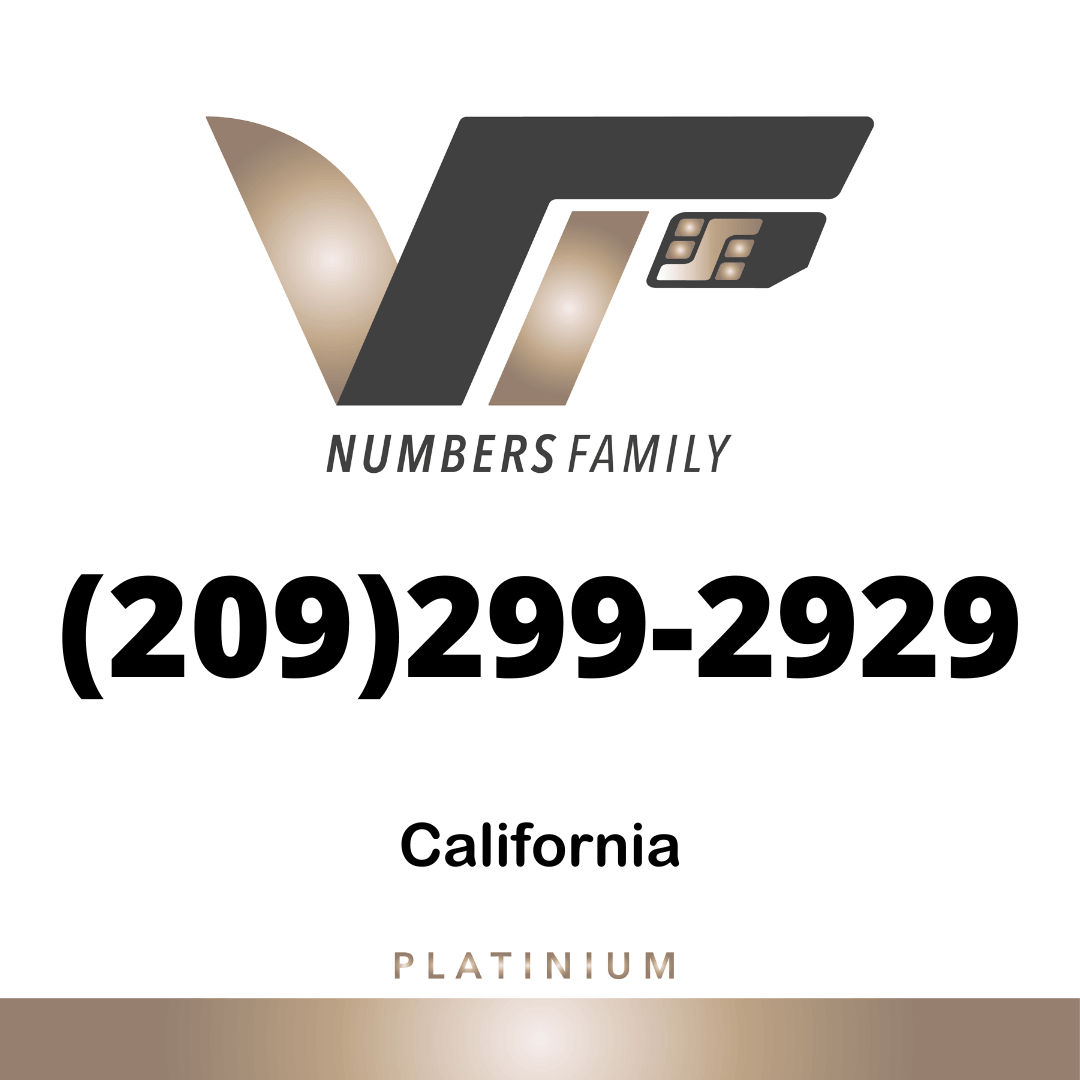 Platinum VIP Number (209) 299-2929