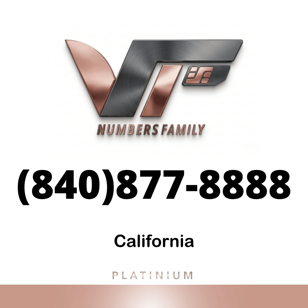 Platinum VIP Number (840) 877-8888
