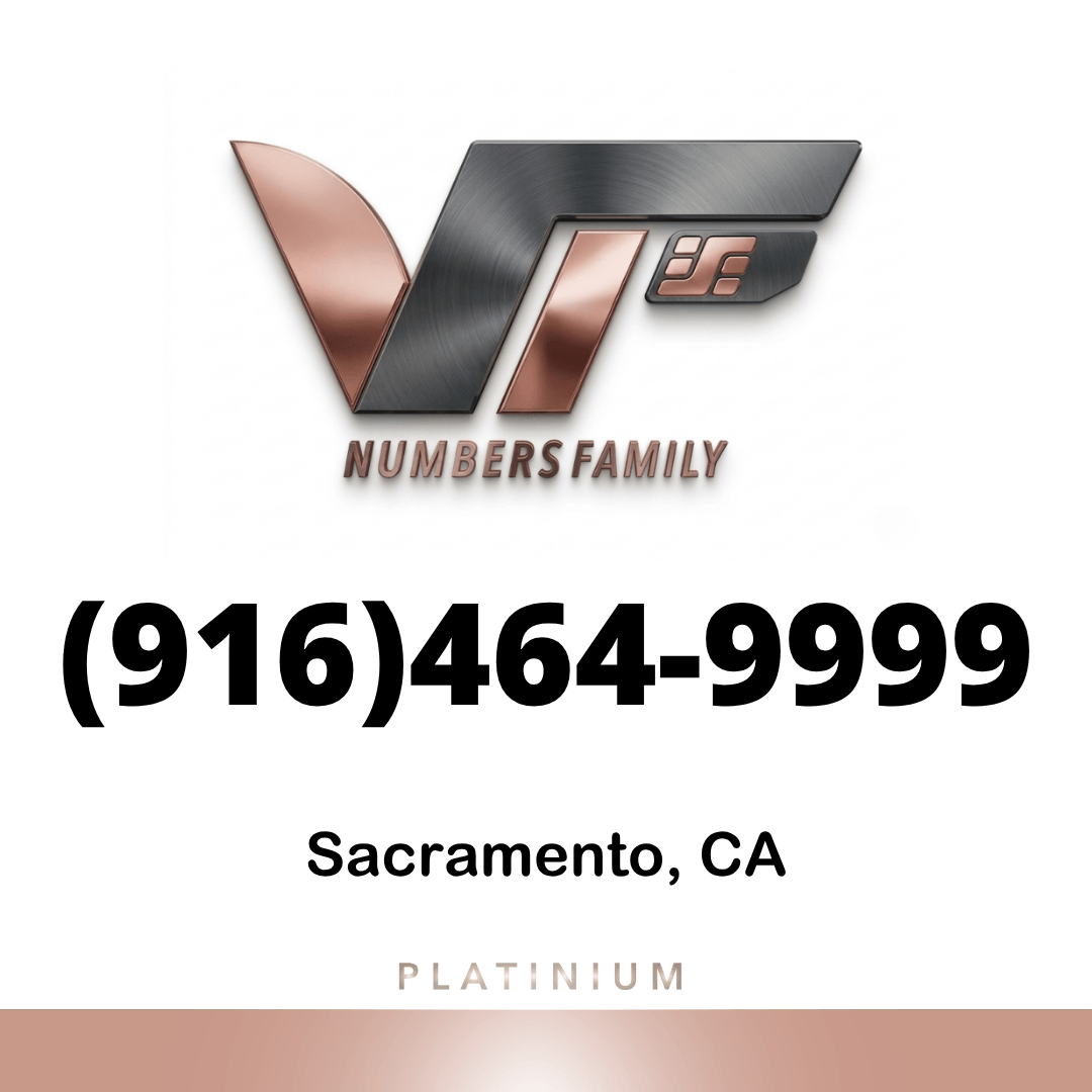 Platinum VIP Number (916) 464-9999