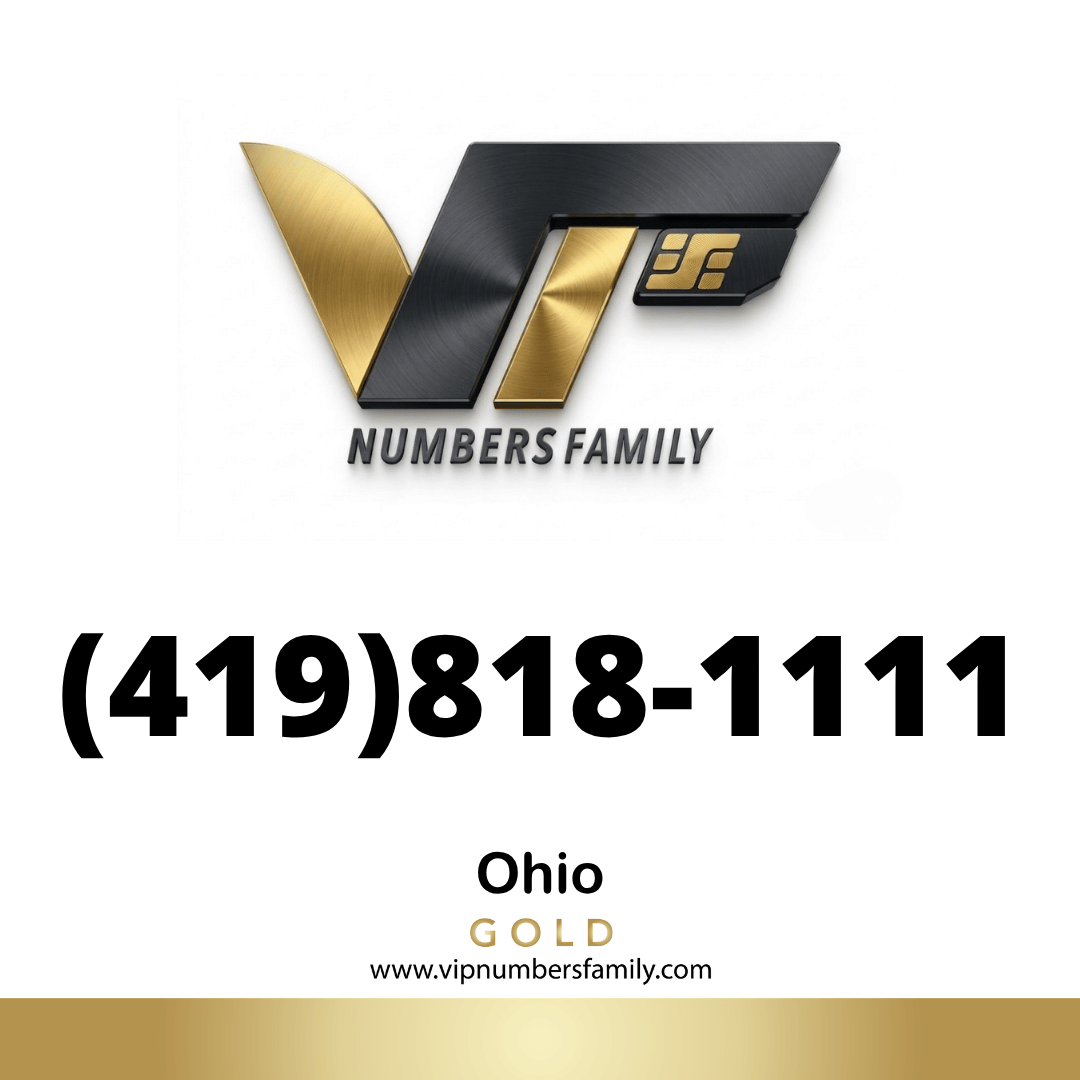 Gold VIP Number (419) 818-1111