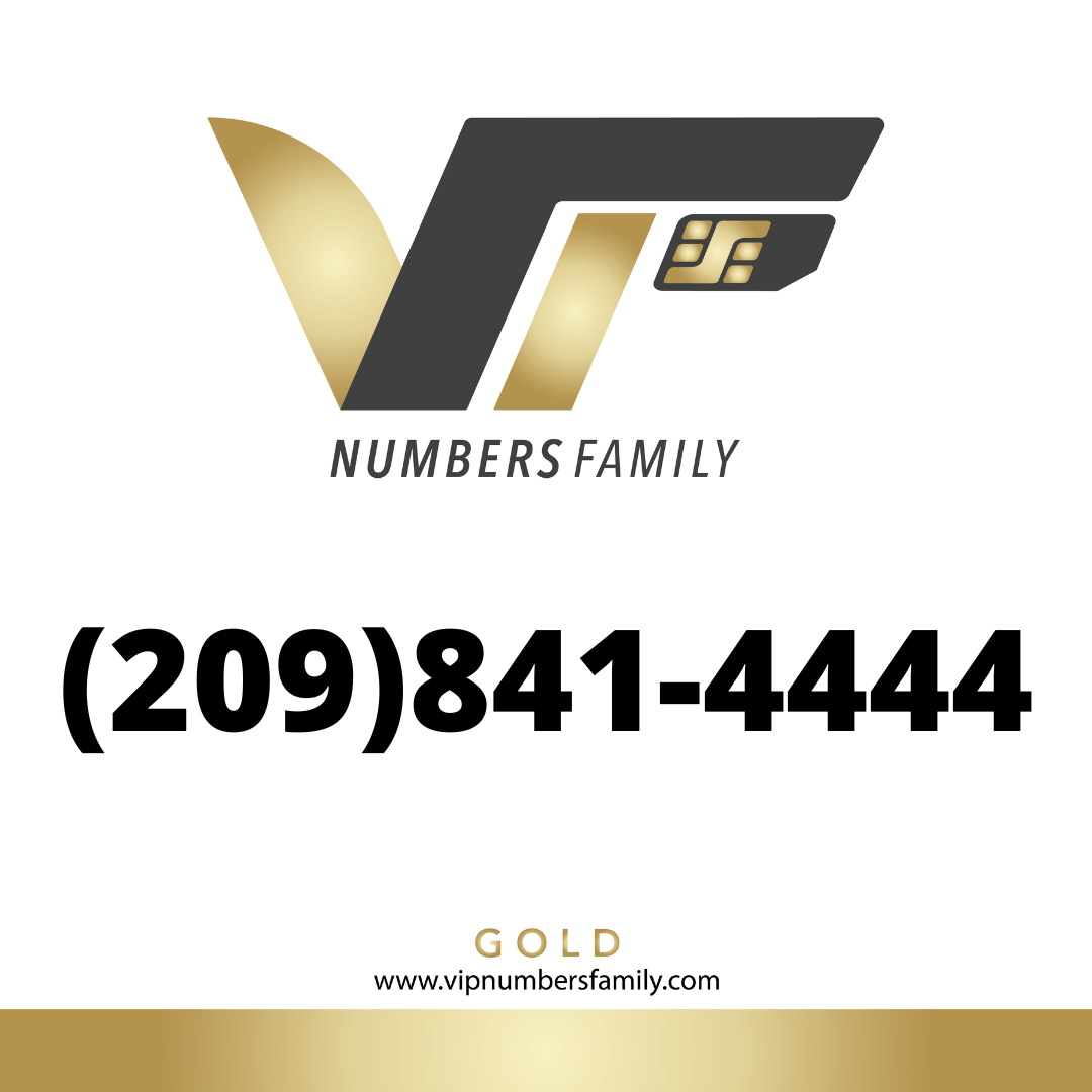 Gold VIP Number (209) 841-4444