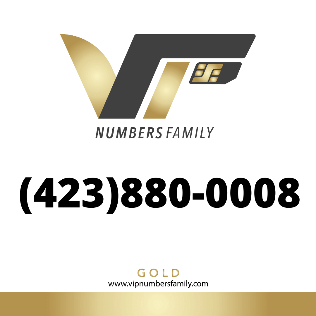 Gold VIP Number (423) 880-0008