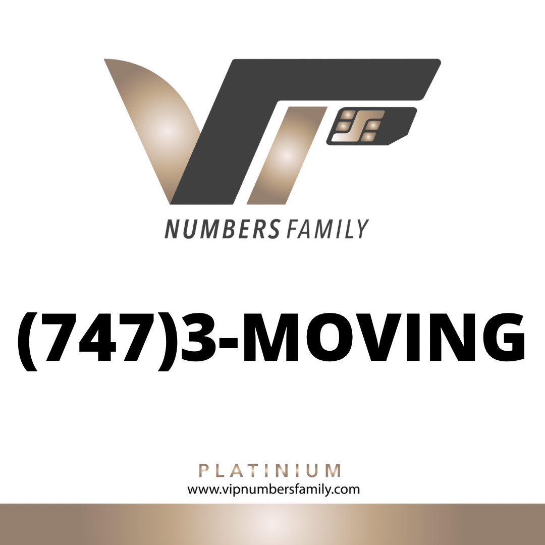 Platinum VIP Number (747) 3-MOVING