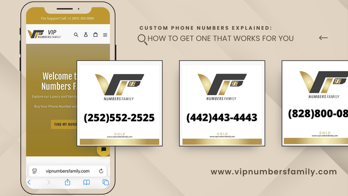 Custom Phone Numbers Explained: How to Get a Custom Phone Number That Works for You