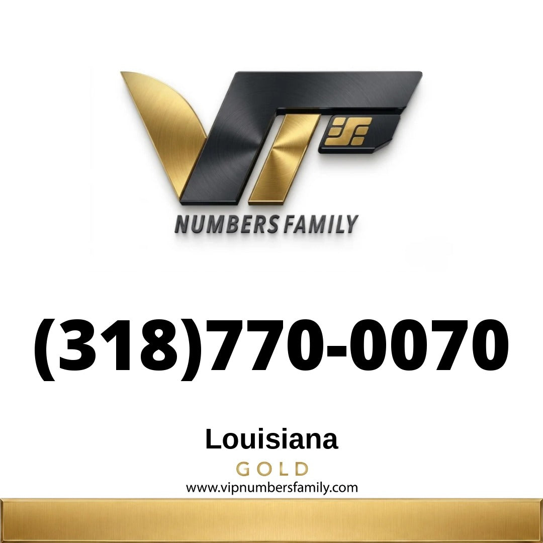 Gold VIP Number (318) 770-0070