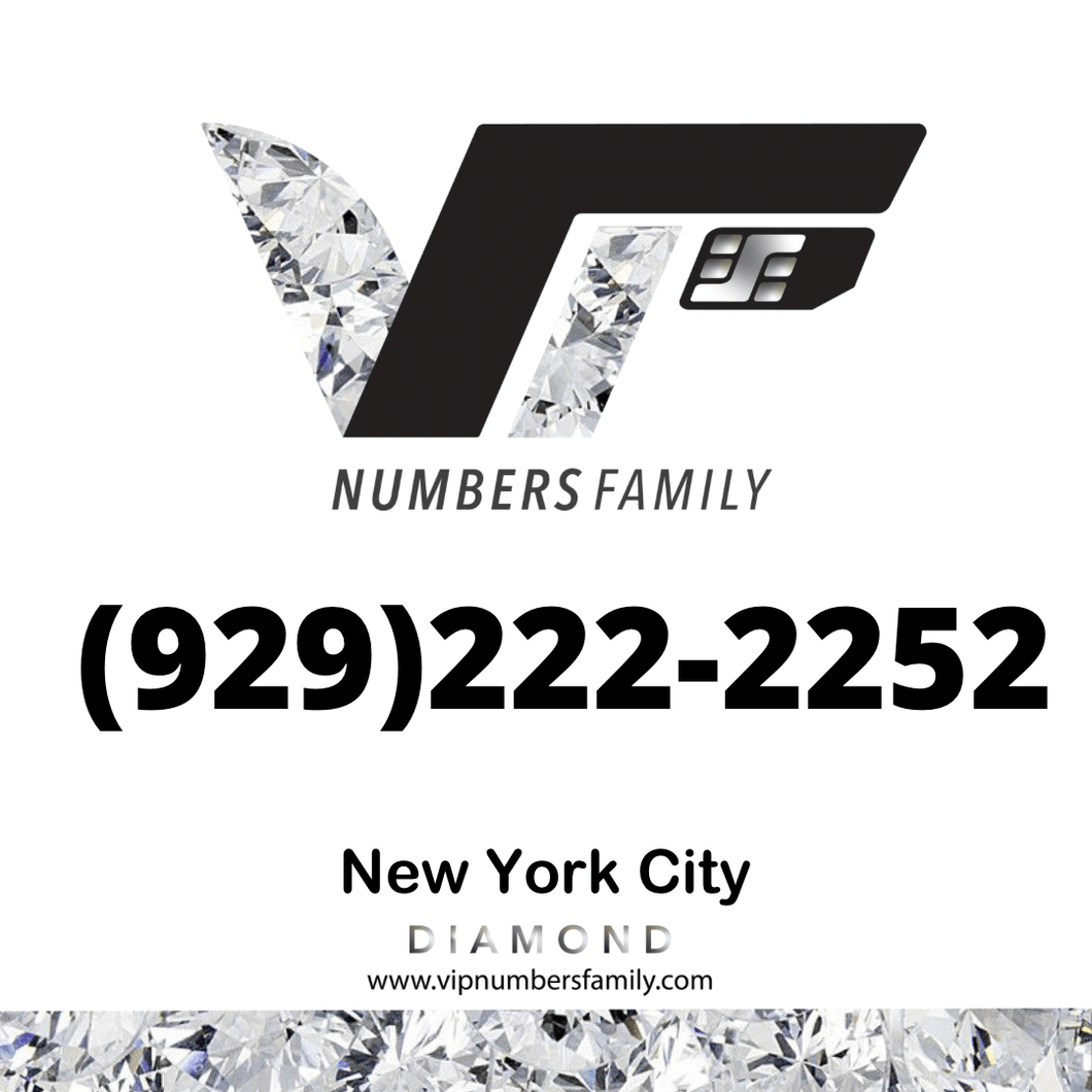 Diamond VIP Number (929) 222-2252