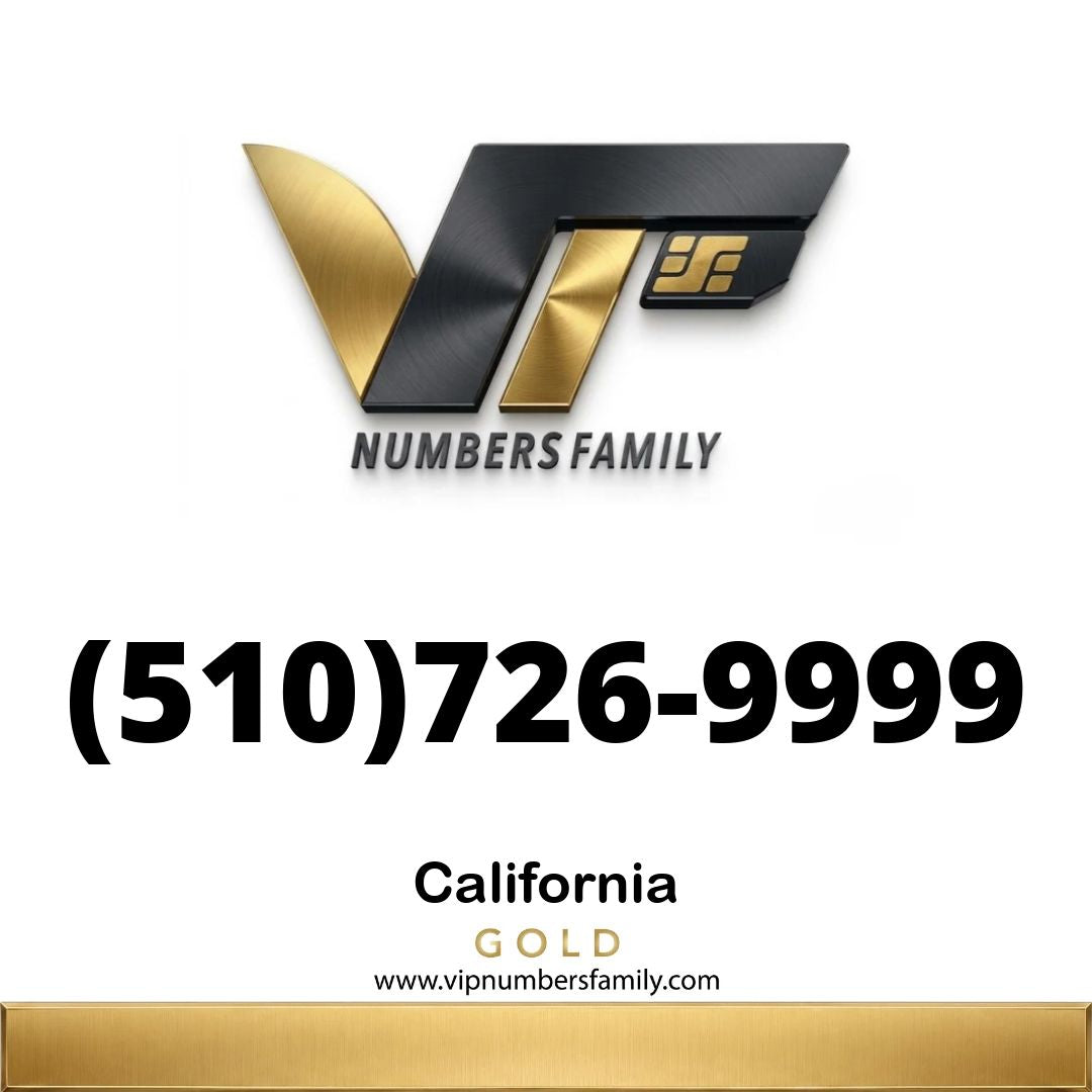 Gold VIP Number (510) 726-9999