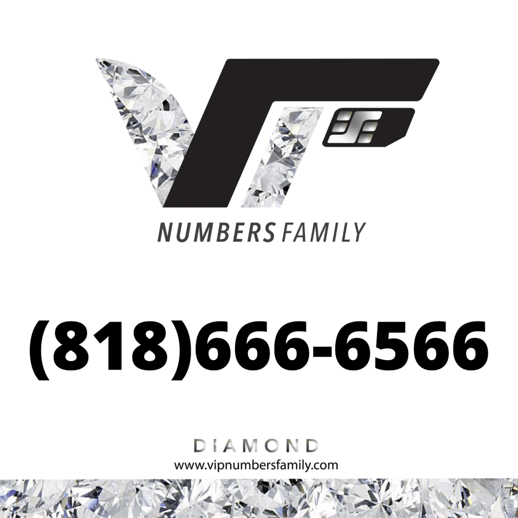 Diamond VIP Number (818) 666-6566