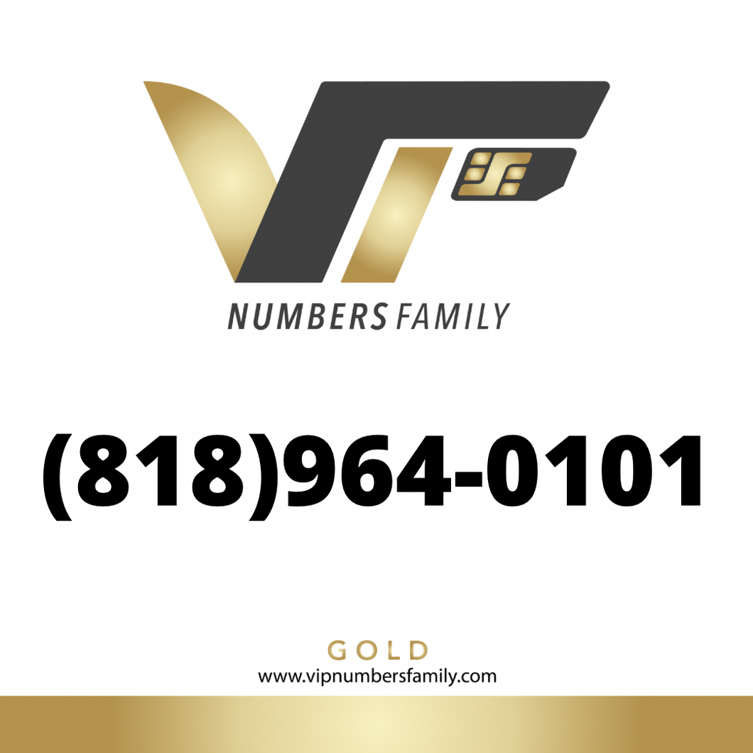 Gold VIP Numbers (818) 964-0101