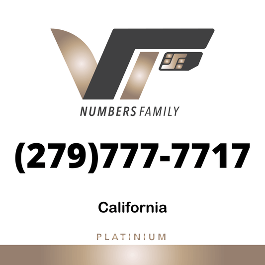 Platinum VIP Number (279) 777-7717