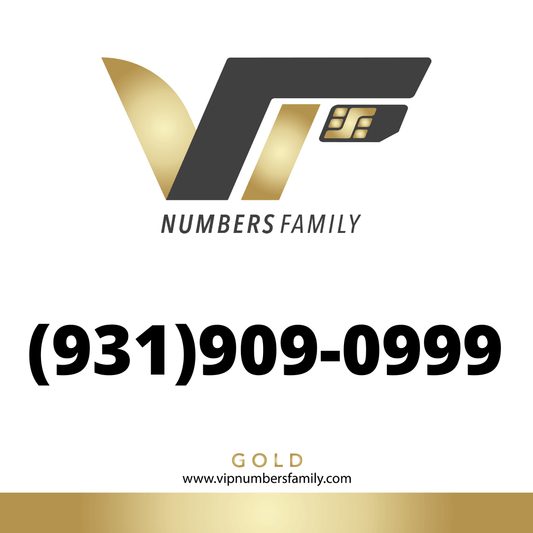 Gold VIP Number (931) 909-0999