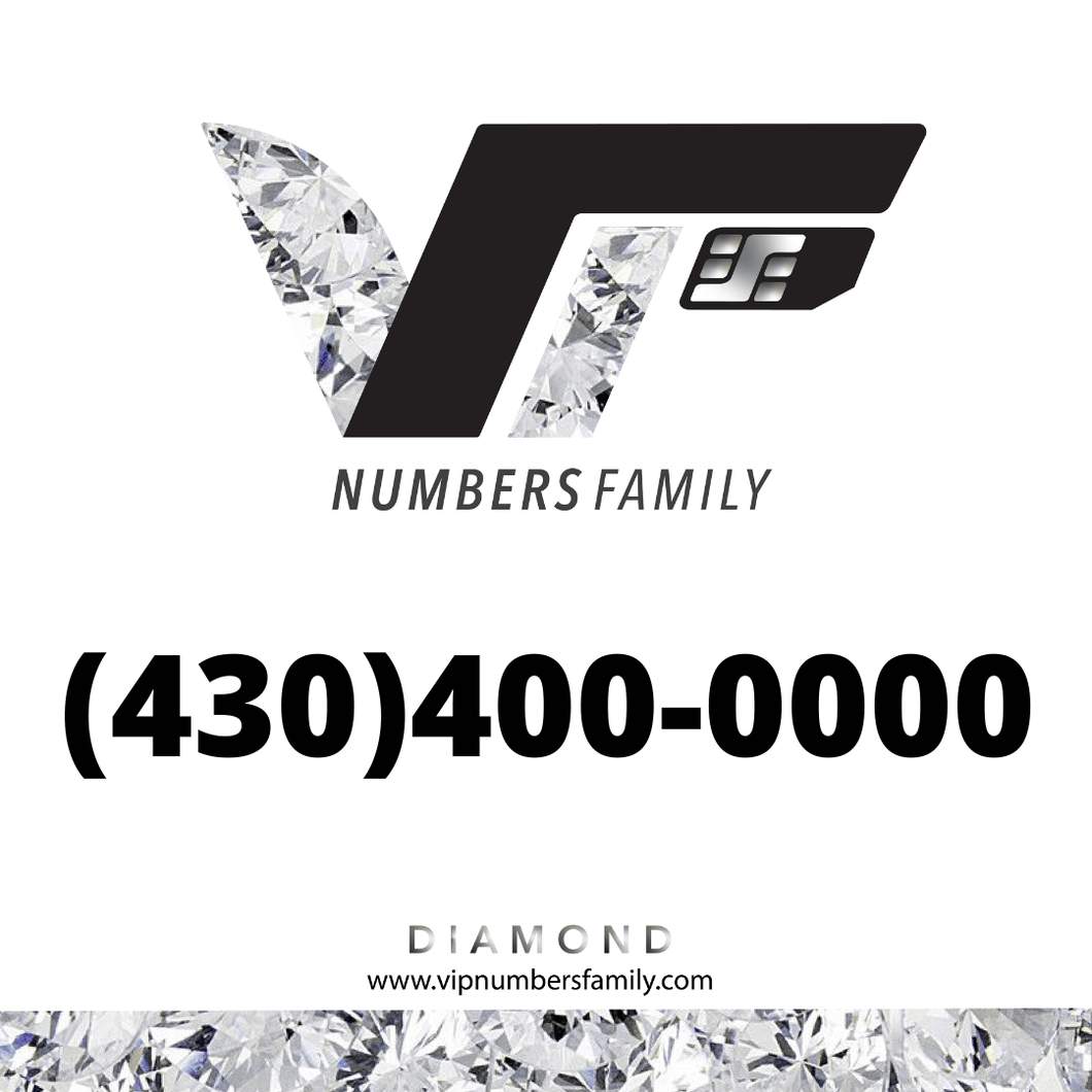 Diamond VIP Number (430) 400-0000