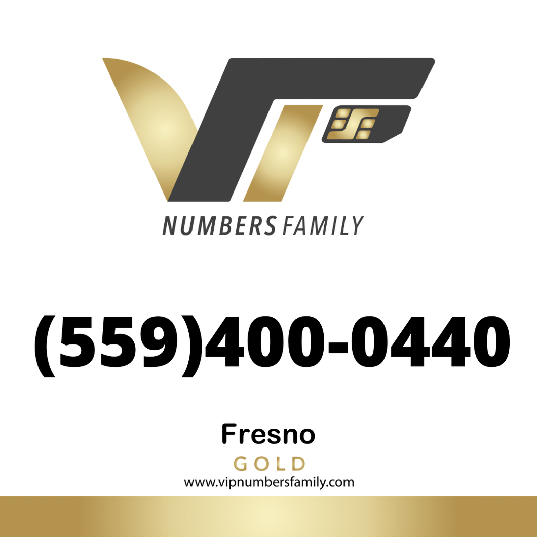 Gold VIP Number (559) 400-0440