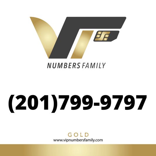 Gold VIP Number (201) 799-9797