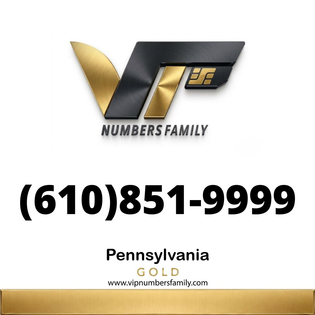 Gold VIP Number (610) 851-9999