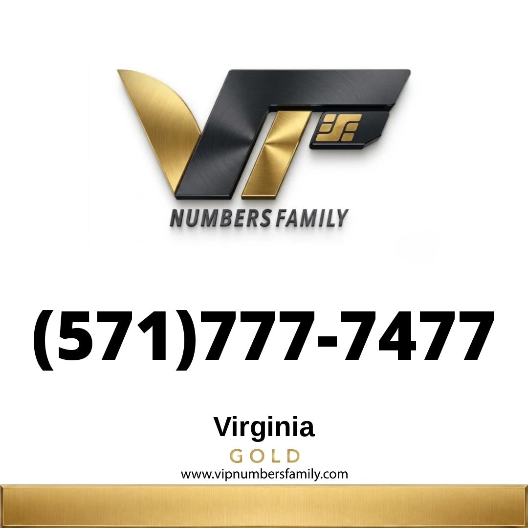 Gold VIP Number (571) 777-7477