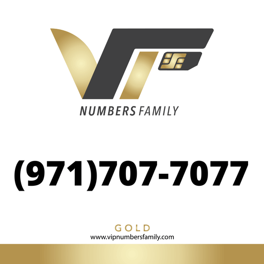 Gold VIP Number (971) 707-7077