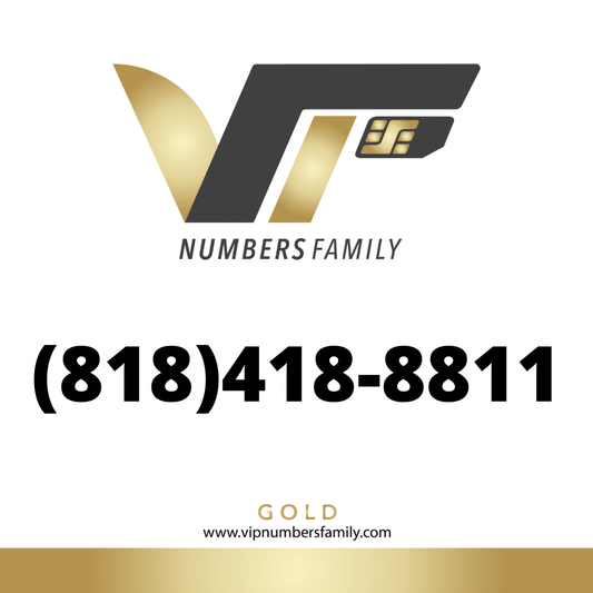 Gold VIP Number (818) 418-8811