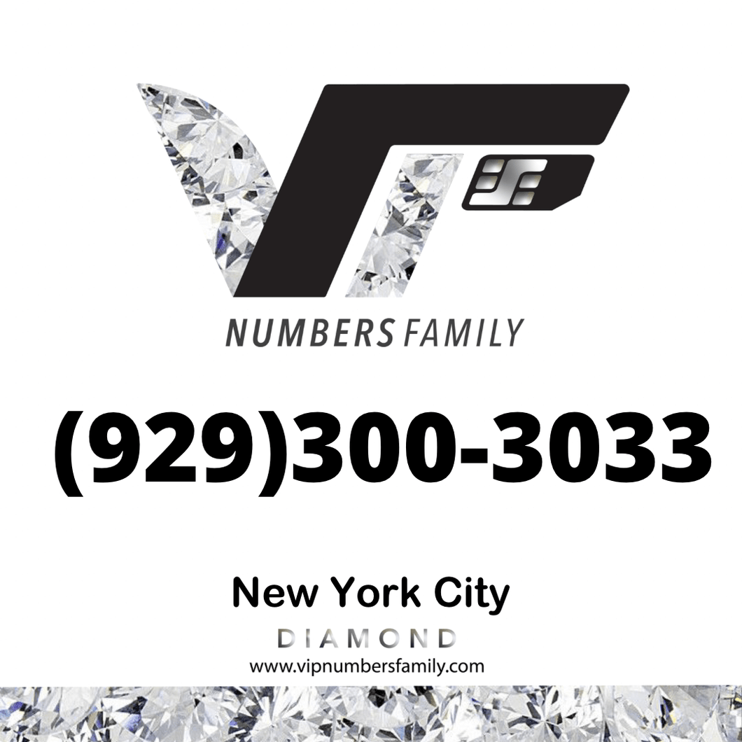 Diamond VIP Number (929) 300-3033