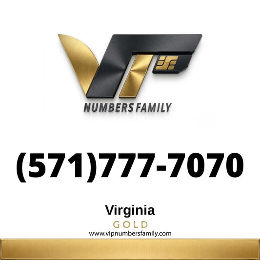 Gold VIP Number (571) 777-7070