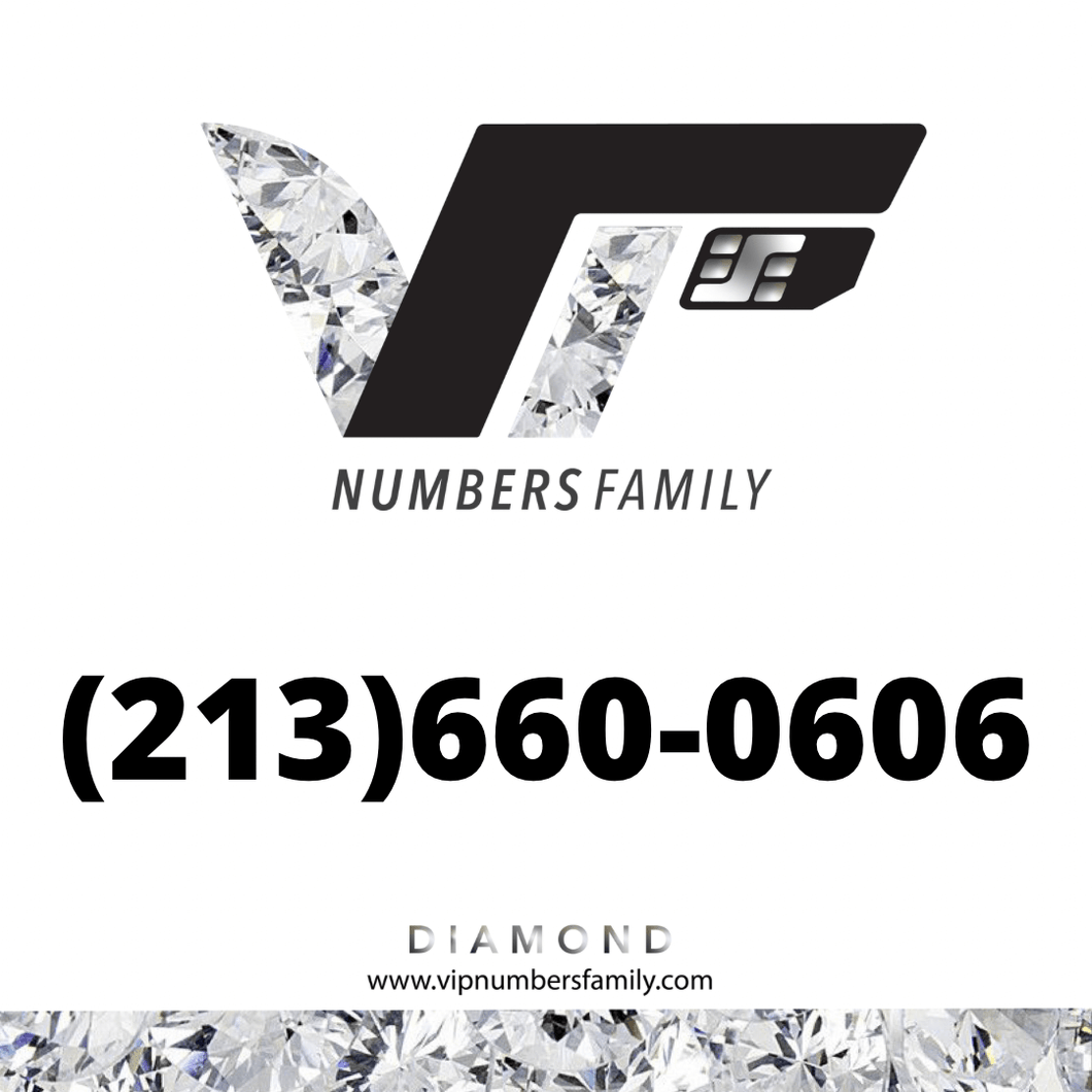 Diamond VIP Number (213) 660-0606