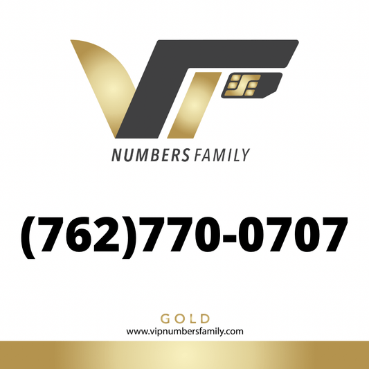 Gold VIP Number (762) 770-0707