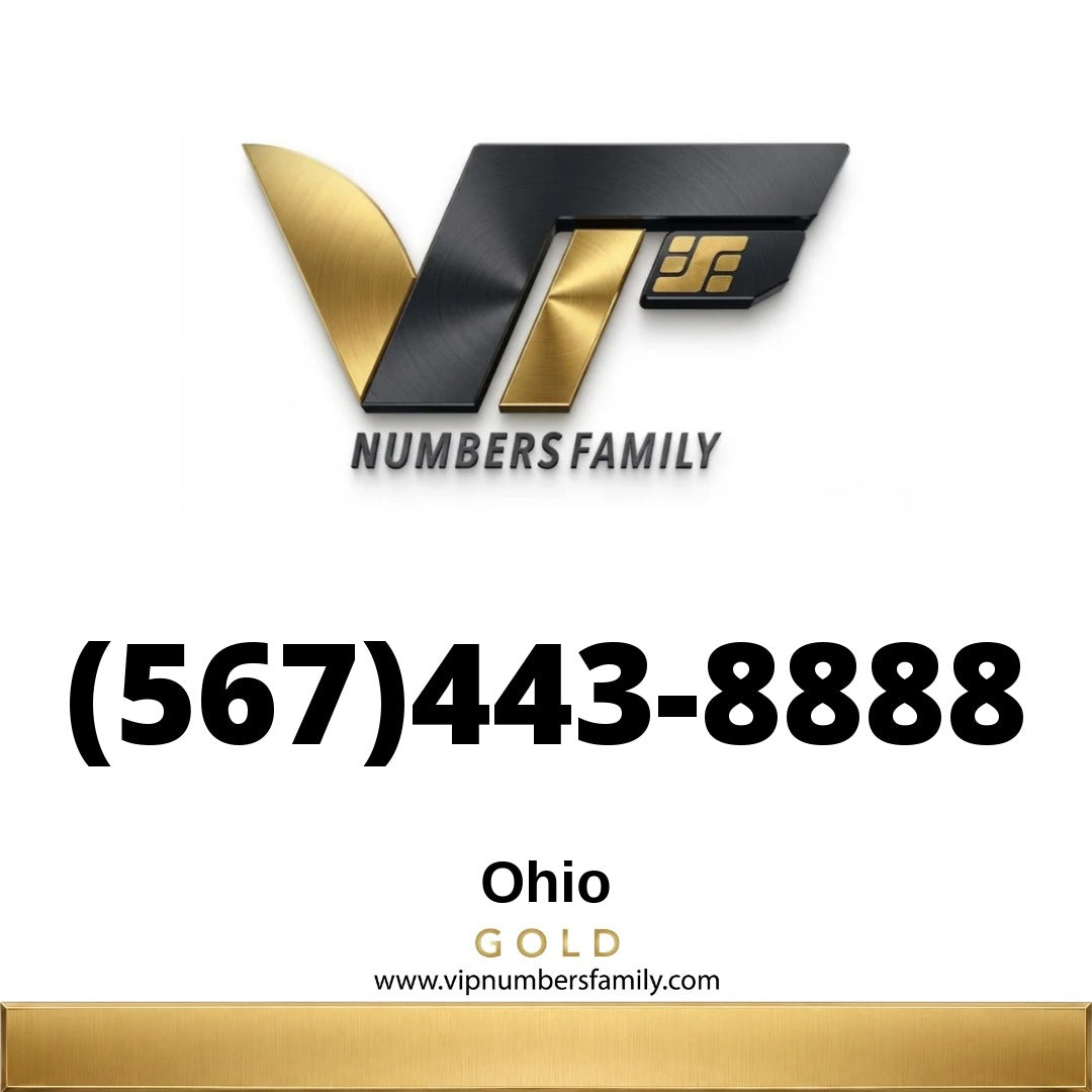 Gold VIP Number (567) 443-8888