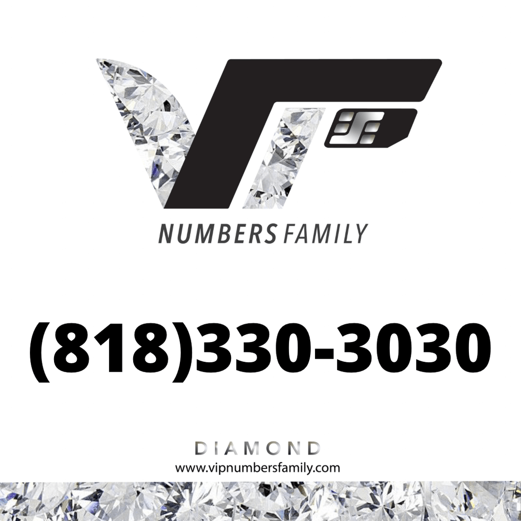 Diamond VIP Number (818) 330-3030