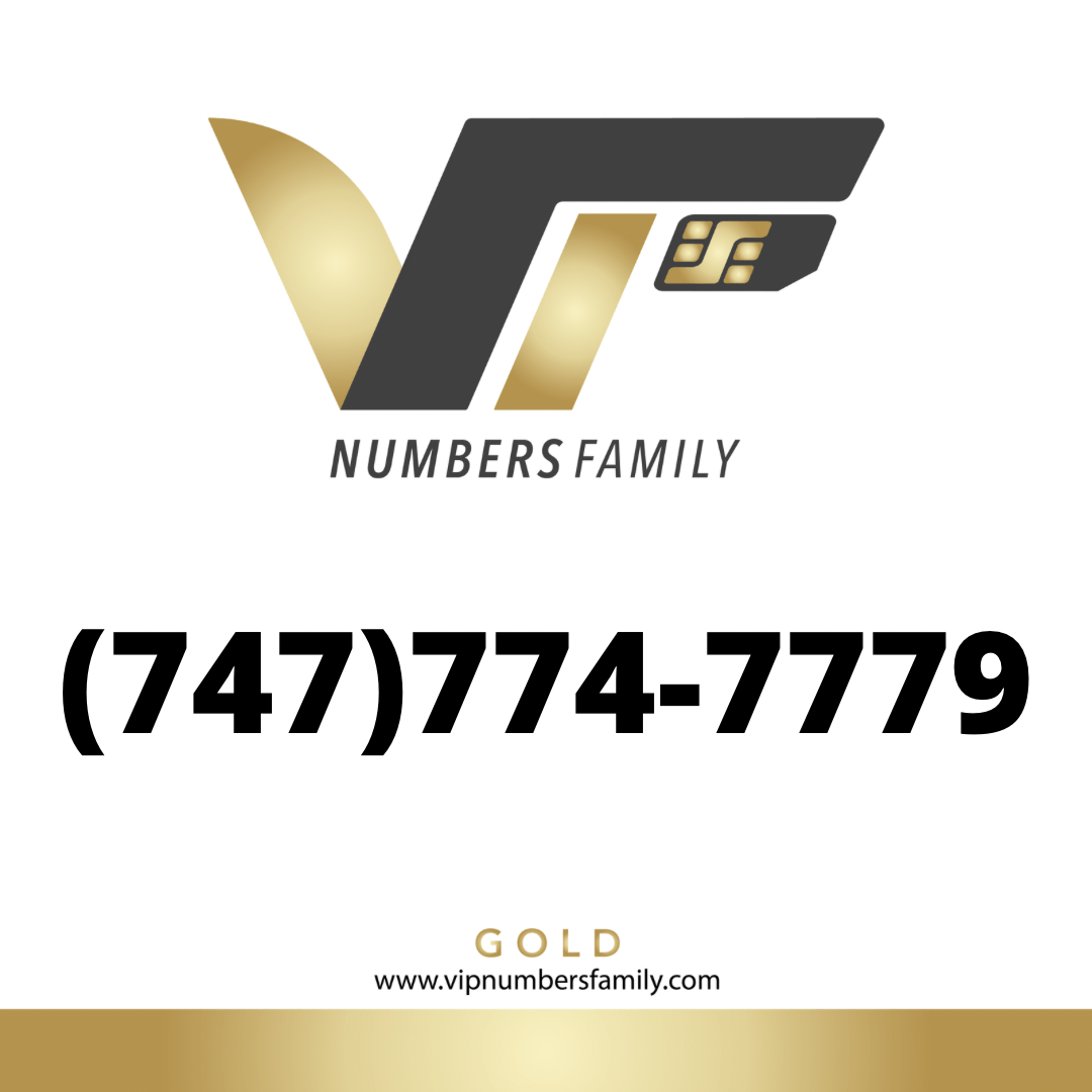 Gold VIP Number (747) 774-7779