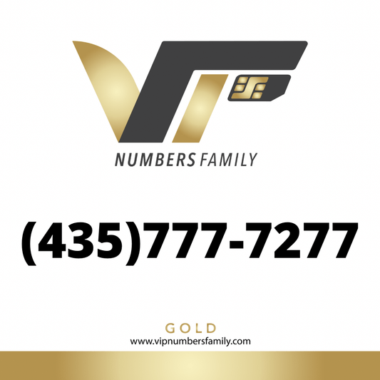 Gold VIP Number (435) 777-7277
