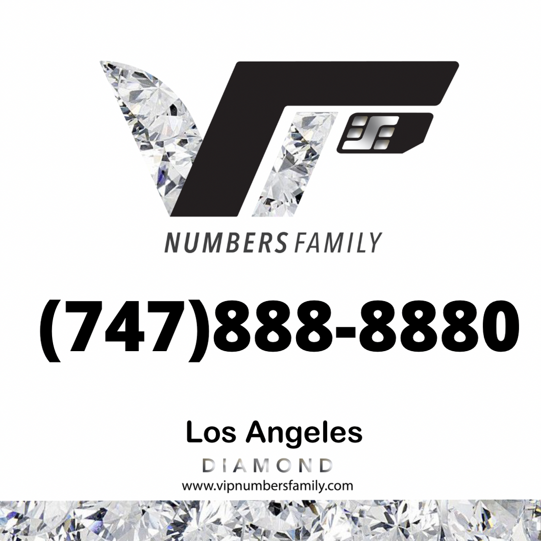 Diamond VIP Number (747) 888-8880