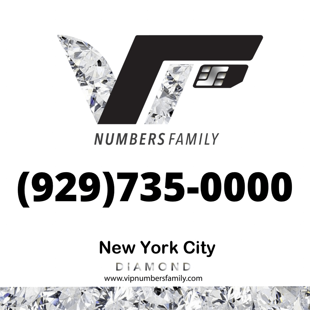 Diamond VIP Number (929) 735-0000