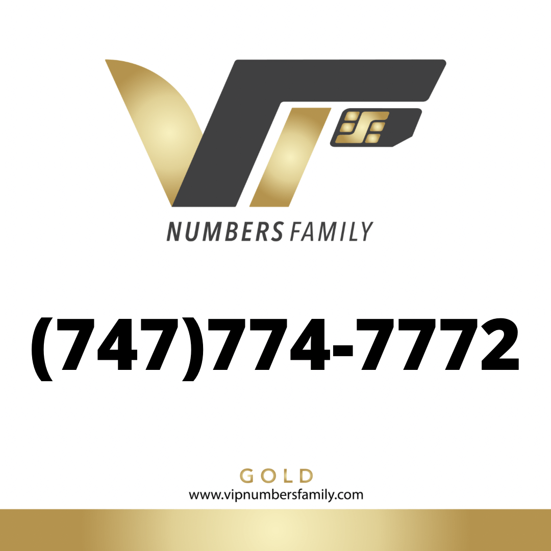 Gold VIP Number (747) 774-7772