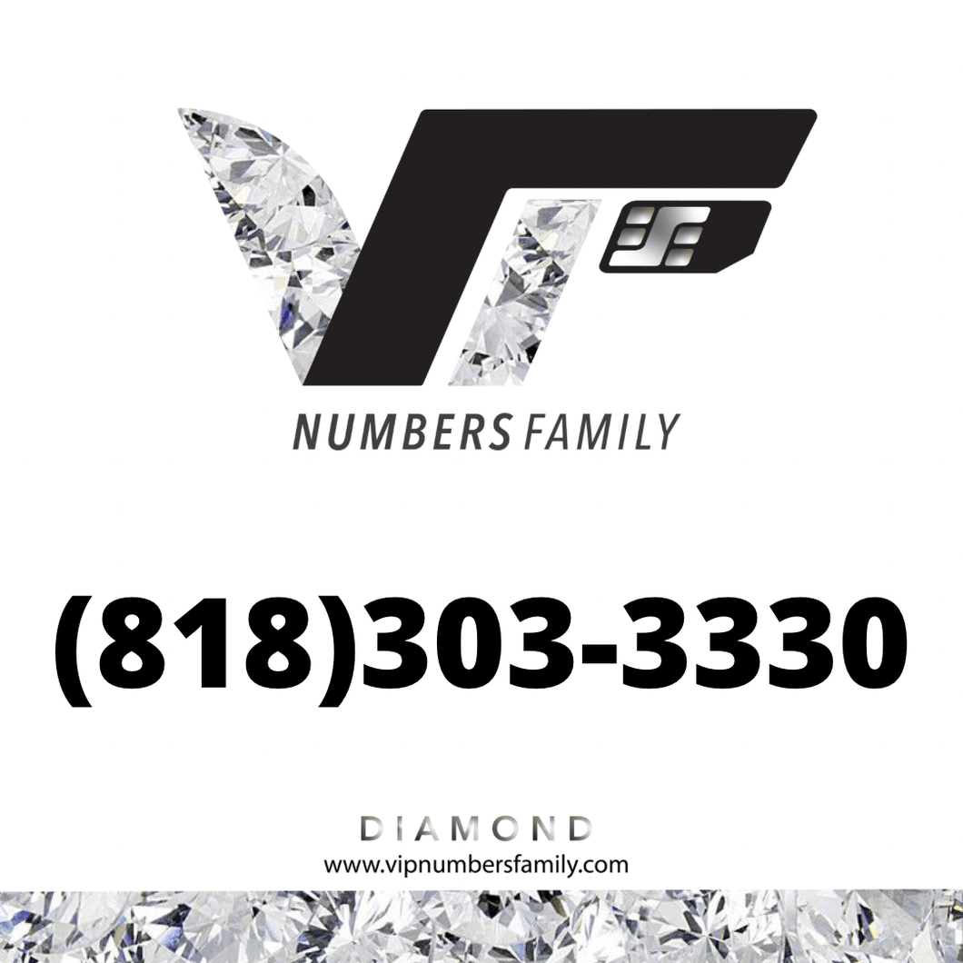 Diamond VIP Number (818) 303-3330