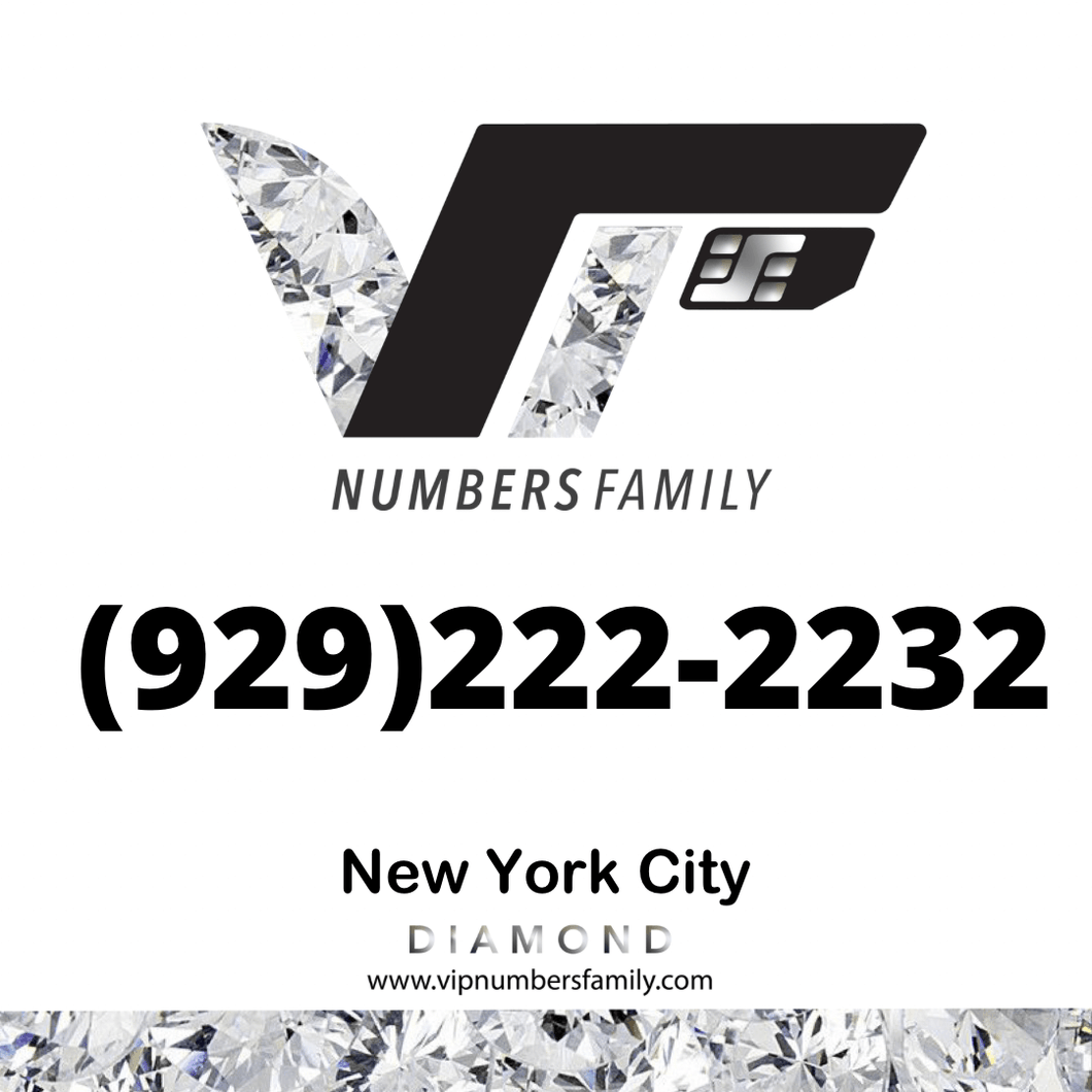 Diamond VIP Number (929) 222-2232