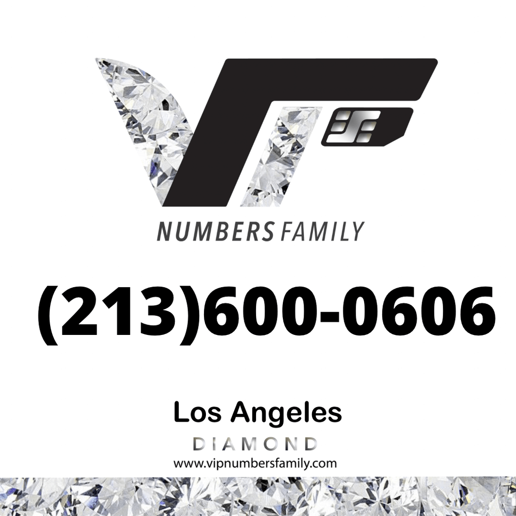 Diamond VIP Number (213) 600-0606