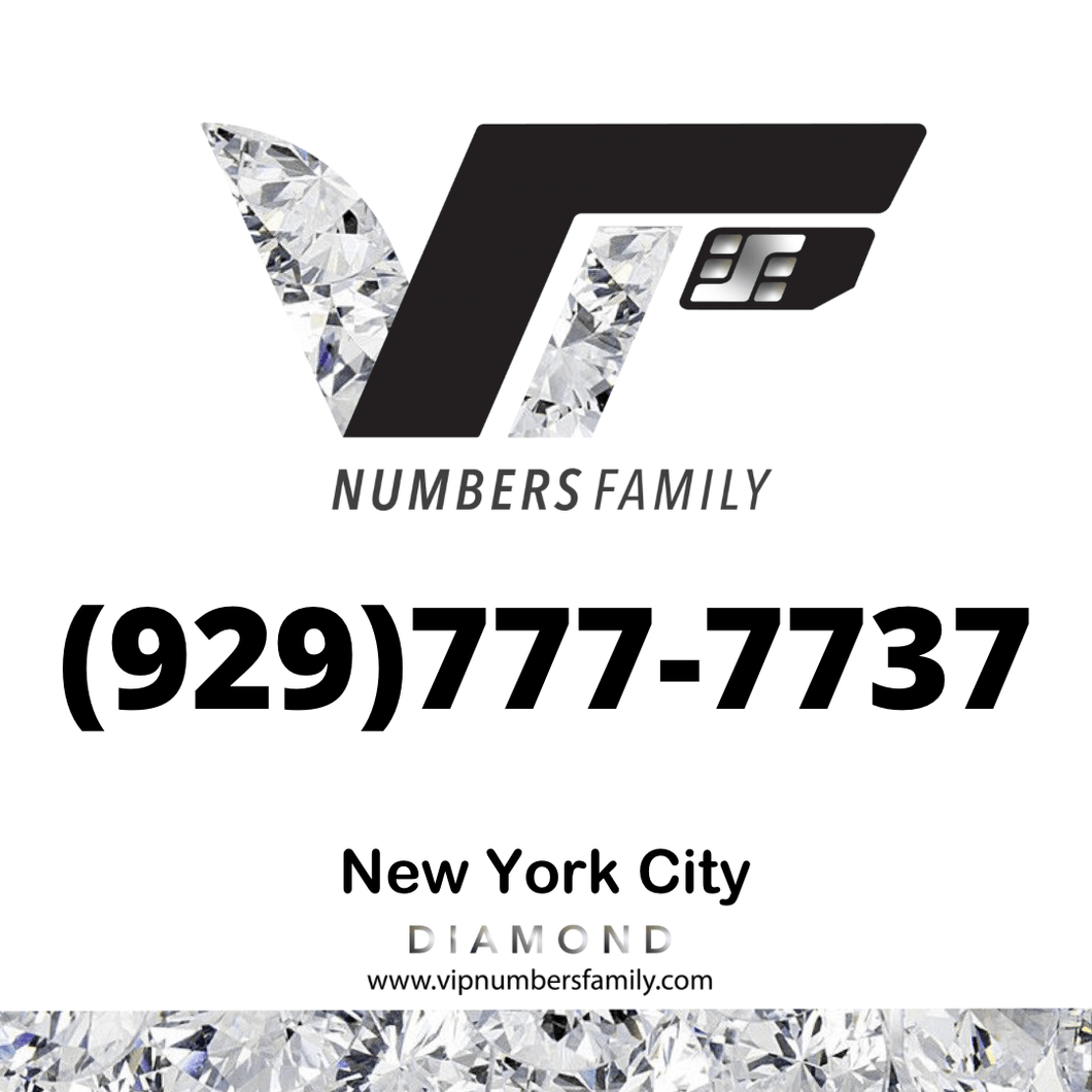 Diamond VIP Number (929) 777-7737