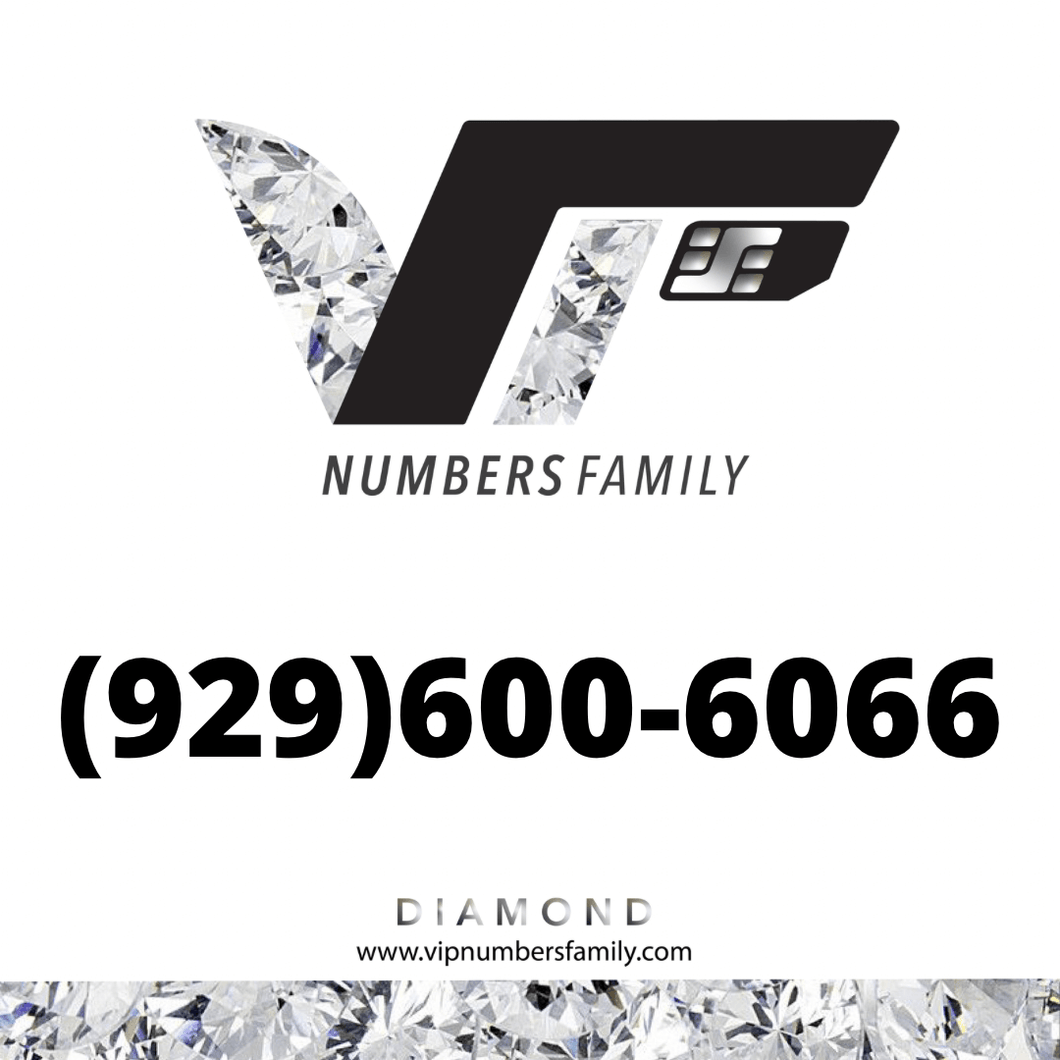 Diamond VIP Number (929) 600-6066