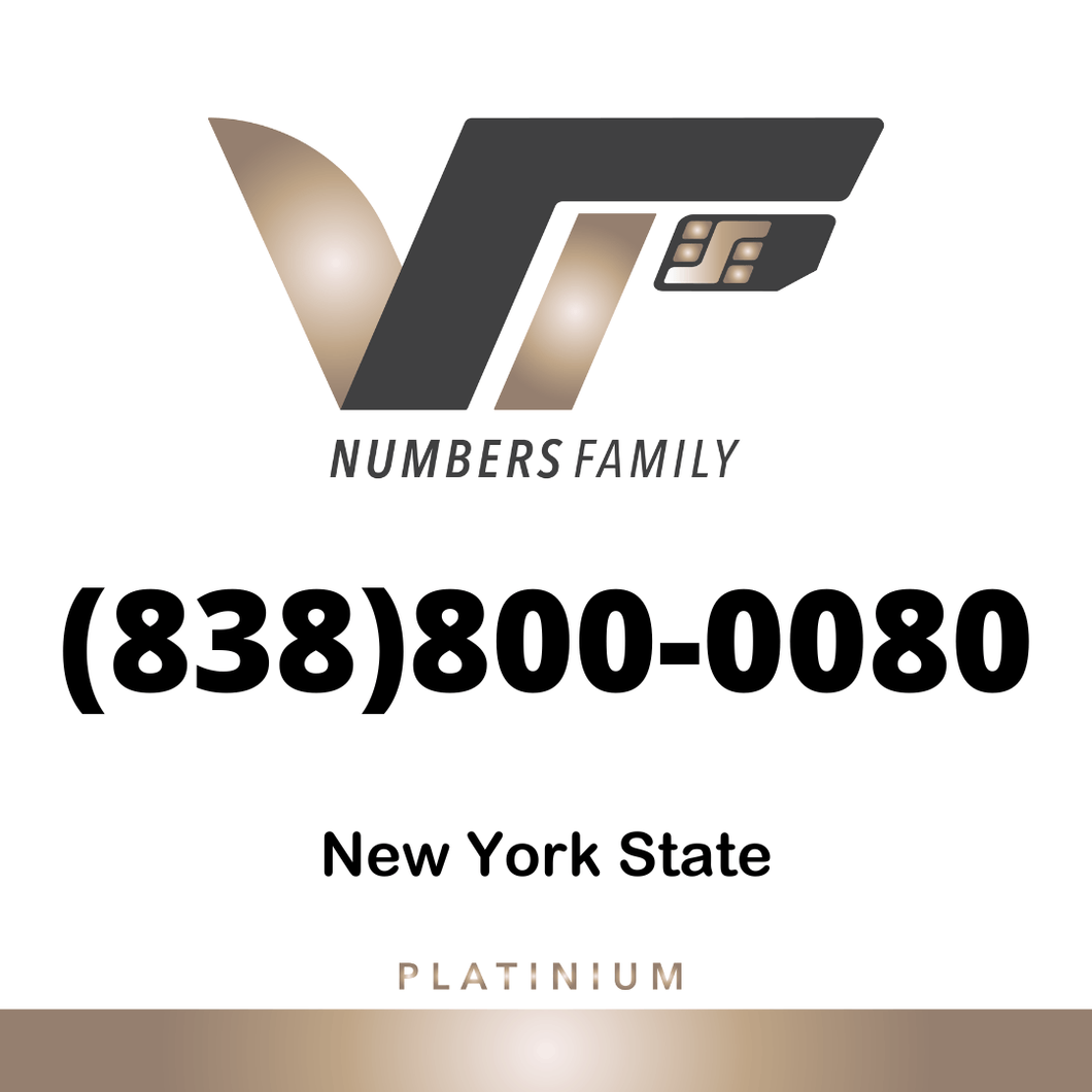 Platinum VIP Number (838) 800-0080