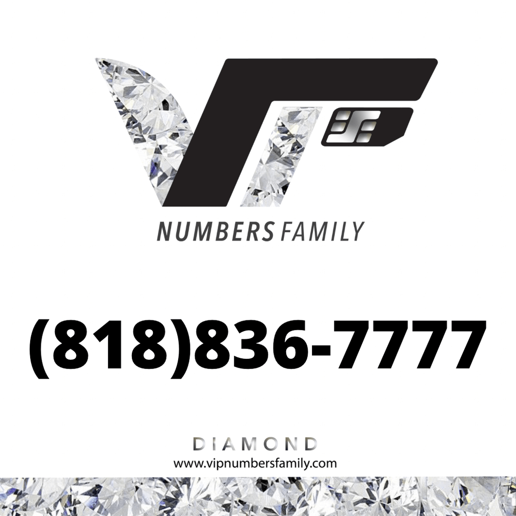 Diamond VIP Number (818) 836-7777