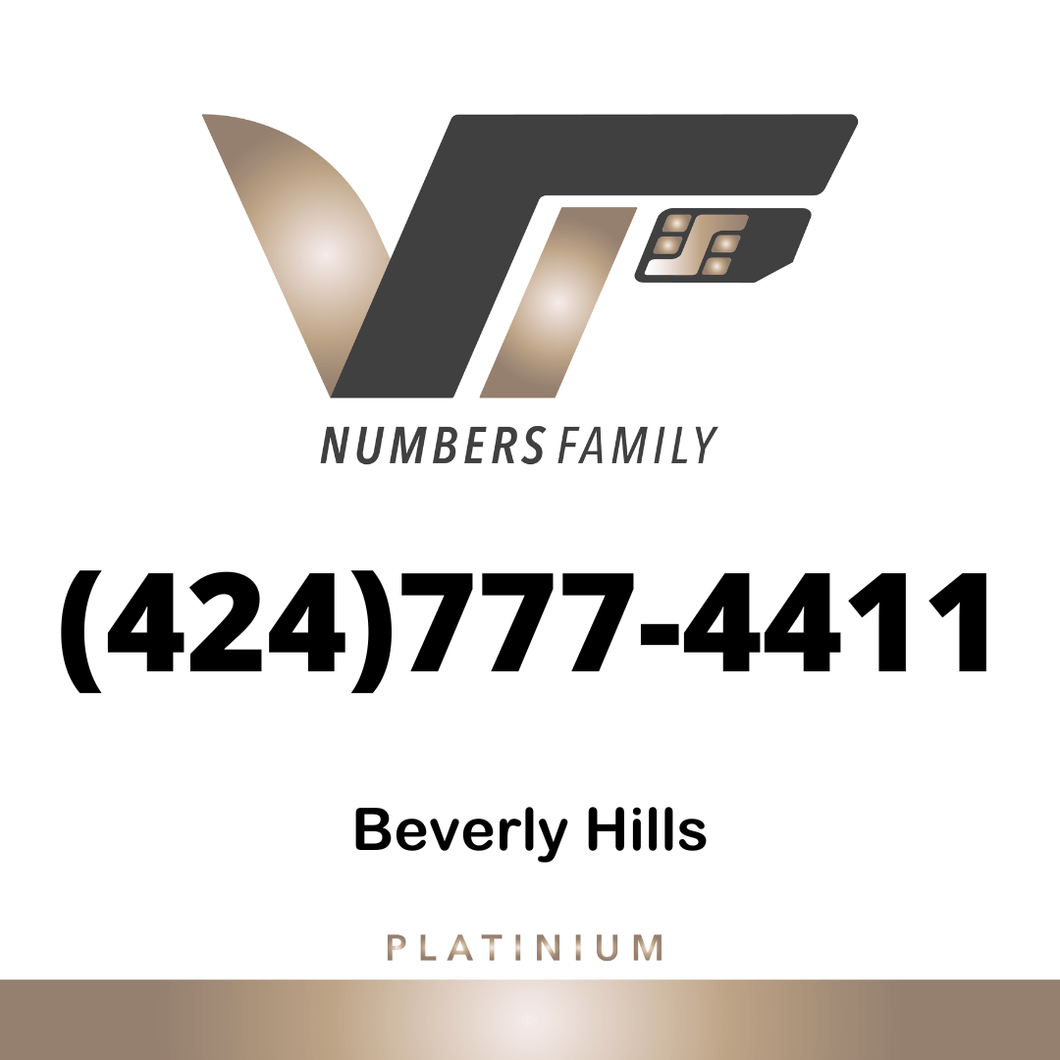 Platinum VIP Number (424) 777-4411