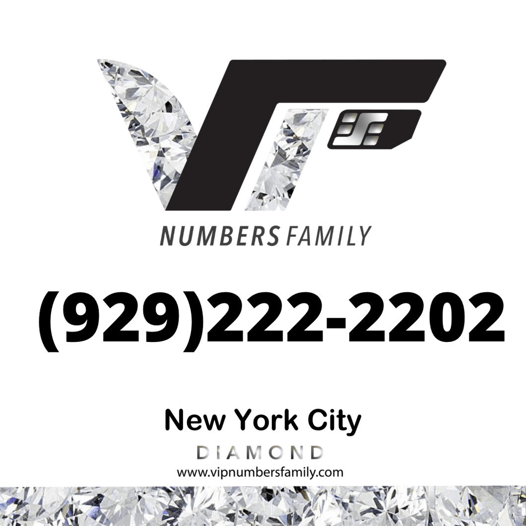Diamond VIP Number (929) 222-2202