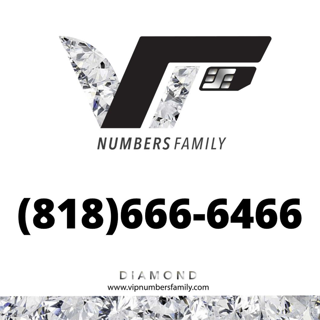 Diamond VIP Number (818) 666-6466
