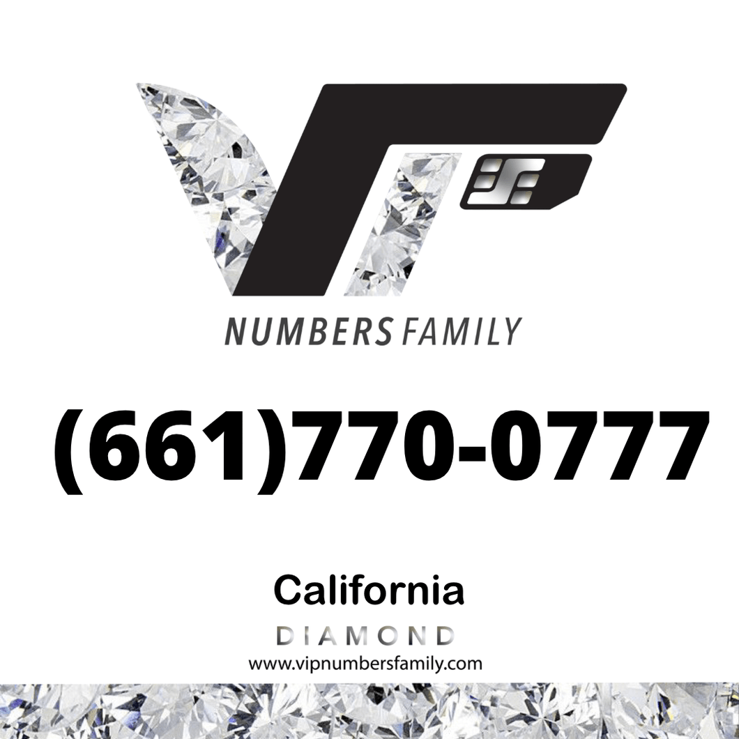 Diamond VIP Number (661) 770-0777