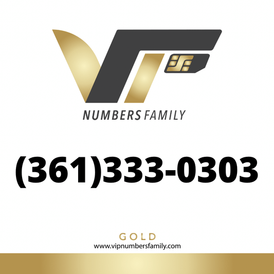 Gold VIP Number (361) 333-0303